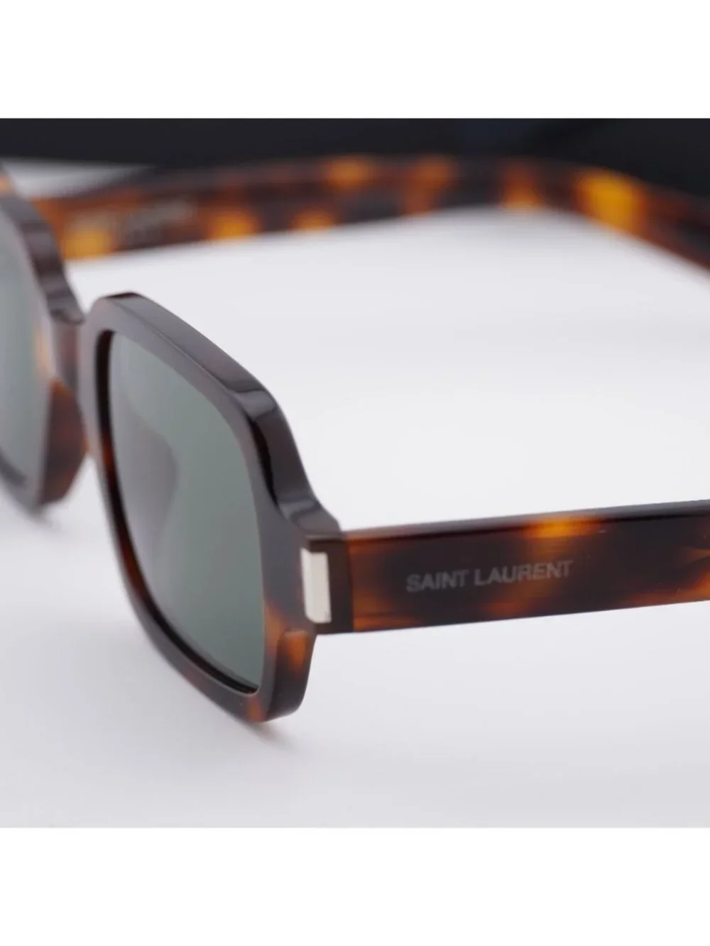 Saint Laurent SL720 003 Rectangle Sunglasses - Havana / Grey